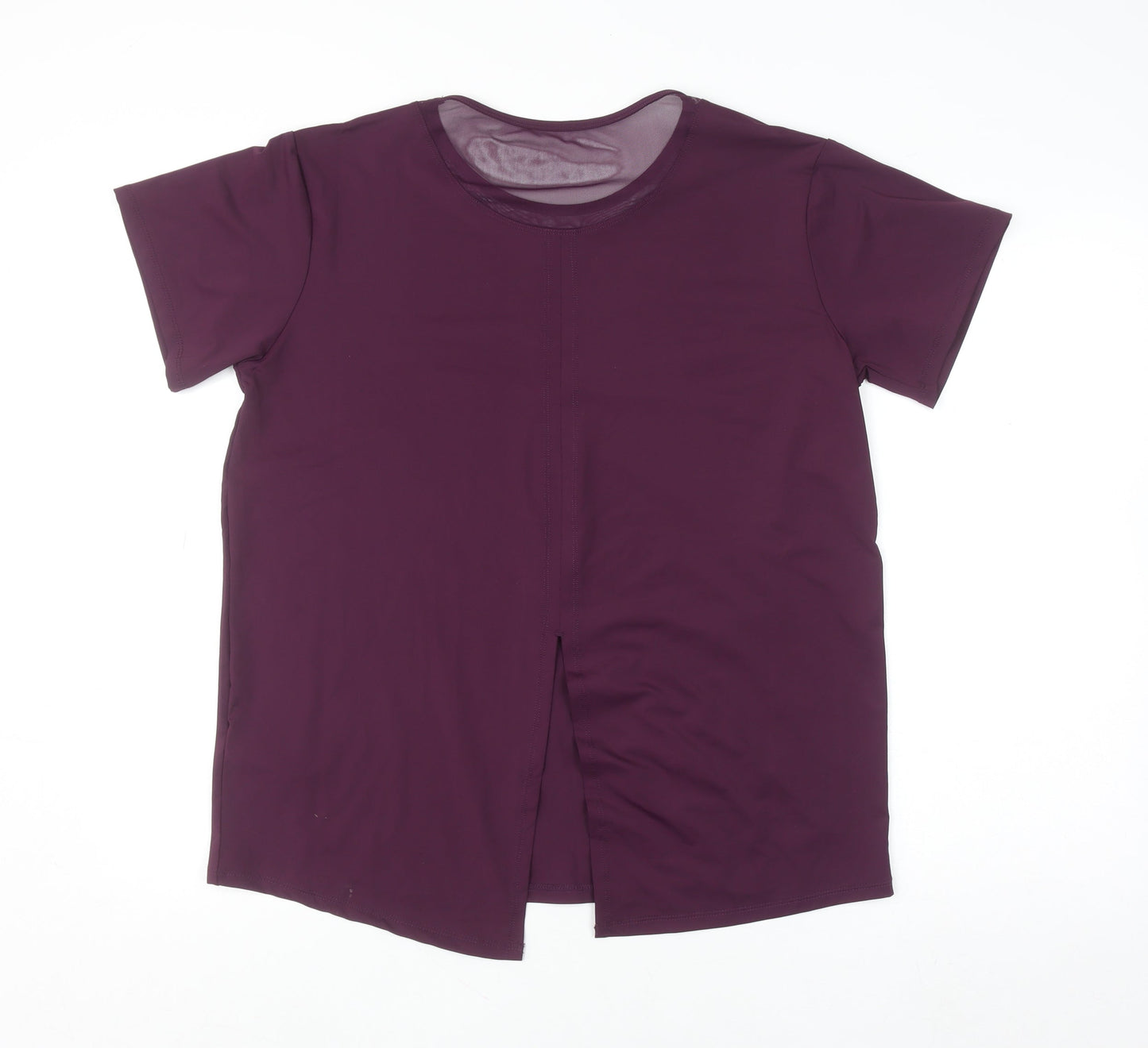 Dunnes Stores Womens Purple Short Sleeve Activewear T-Shirt Size 12