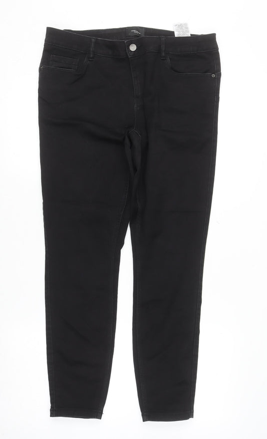 Vero Moda Women’s Black Denim Skinny Jeans XL 30in Stretch