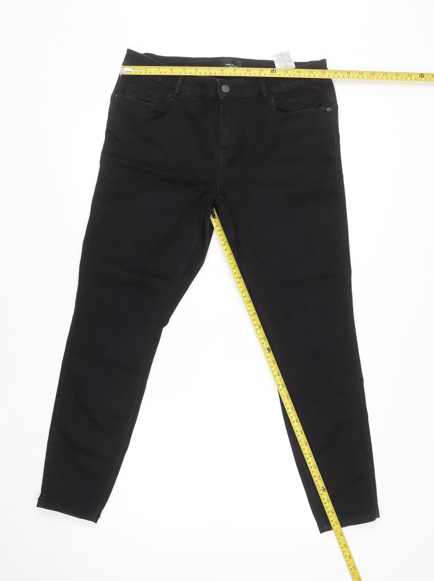 Vero Moda Women’s Black Denim Skinny Jeans XL 30in Stretch
