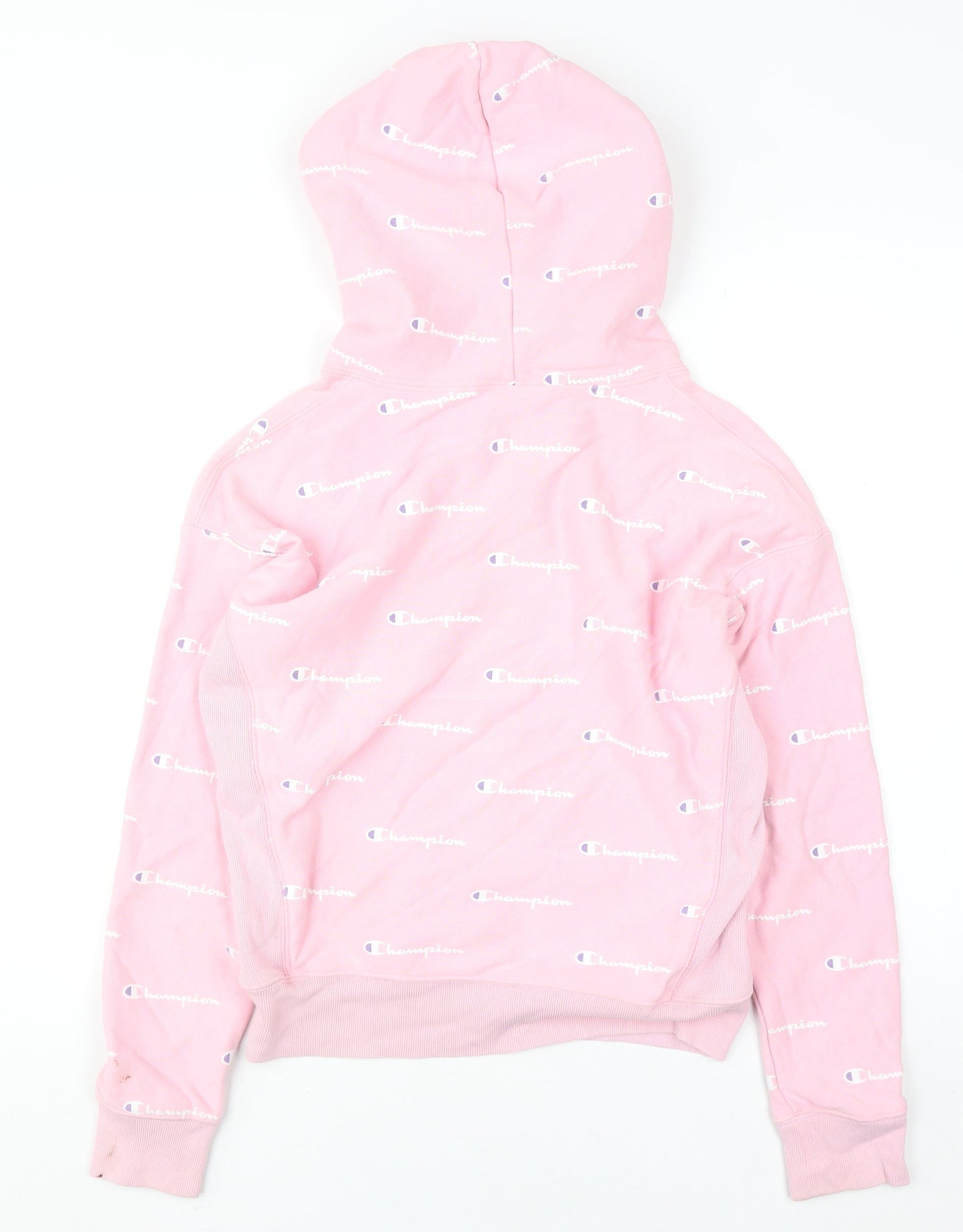 Champion Womens Pink Reverse Weave Pullover Hoodie Small