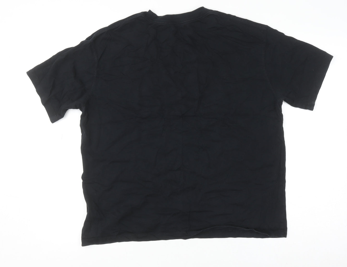 Jordan Men's Black Crew Neck Short Sleeve Cotton T-Shirt L