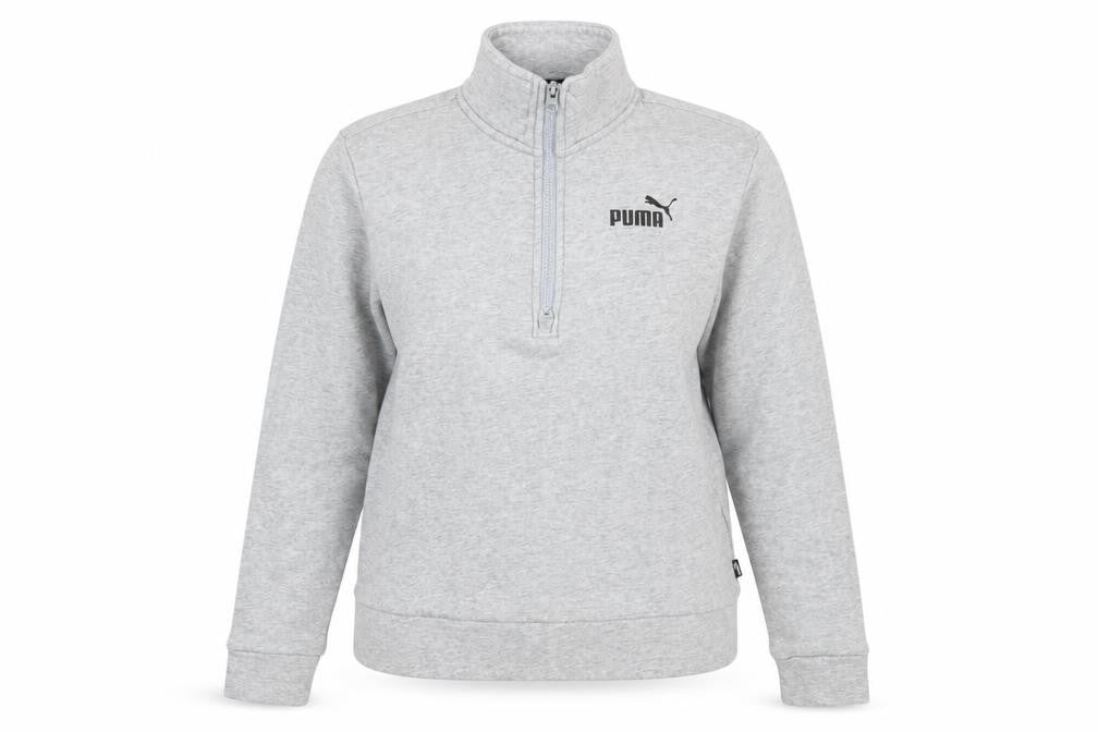 Puma Women's Grey 1/2 Zip Pullover Sweatshirt XS