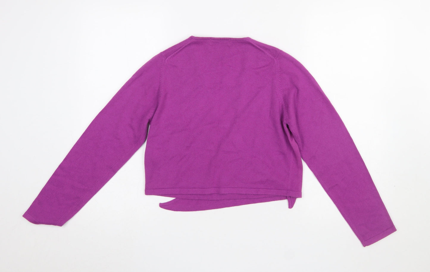 Marks and Spencer Women’s Purple Wrap Knit Jumper Size 12