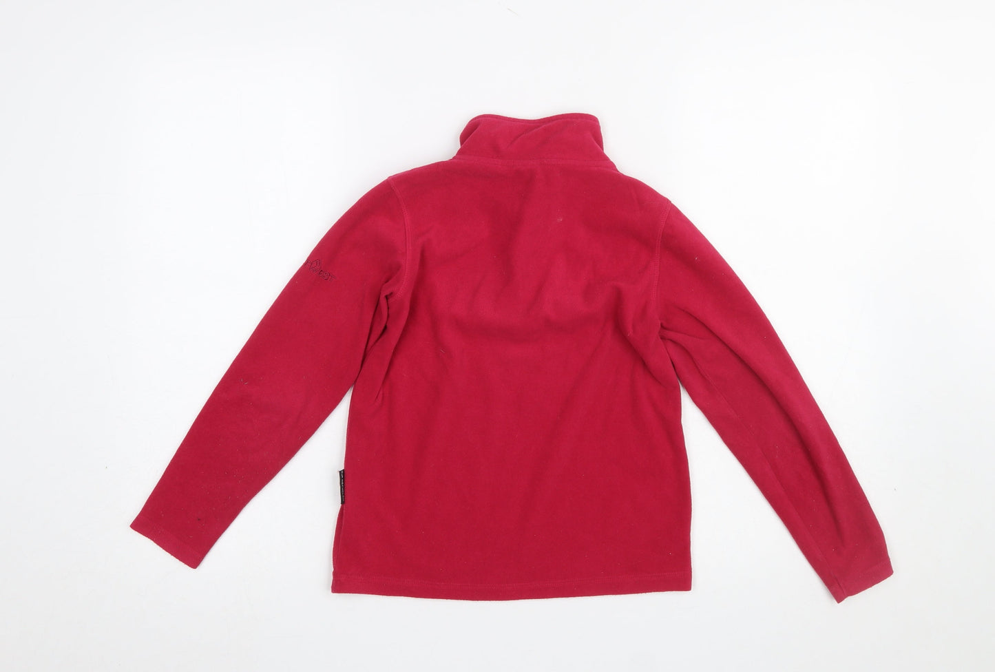 Portwest Girls Red Fleece 1/4 Zip Pullover Sweatshirt 9-10 Years