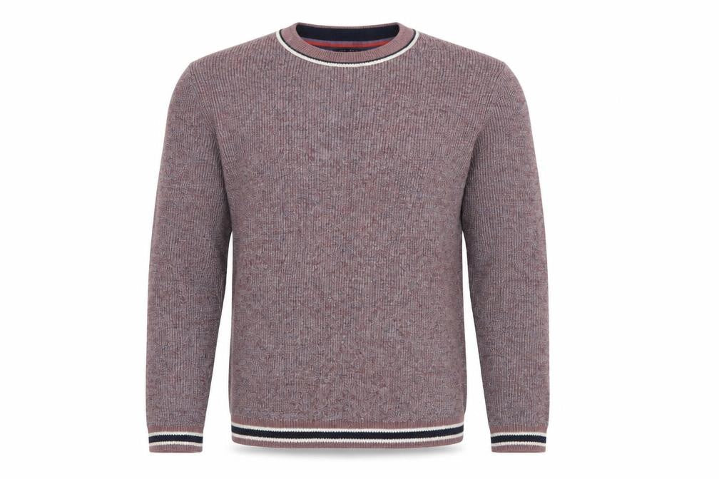 Ted Baker Men’s Purple Crew Neck Wool Blend Knit Jumper Size M