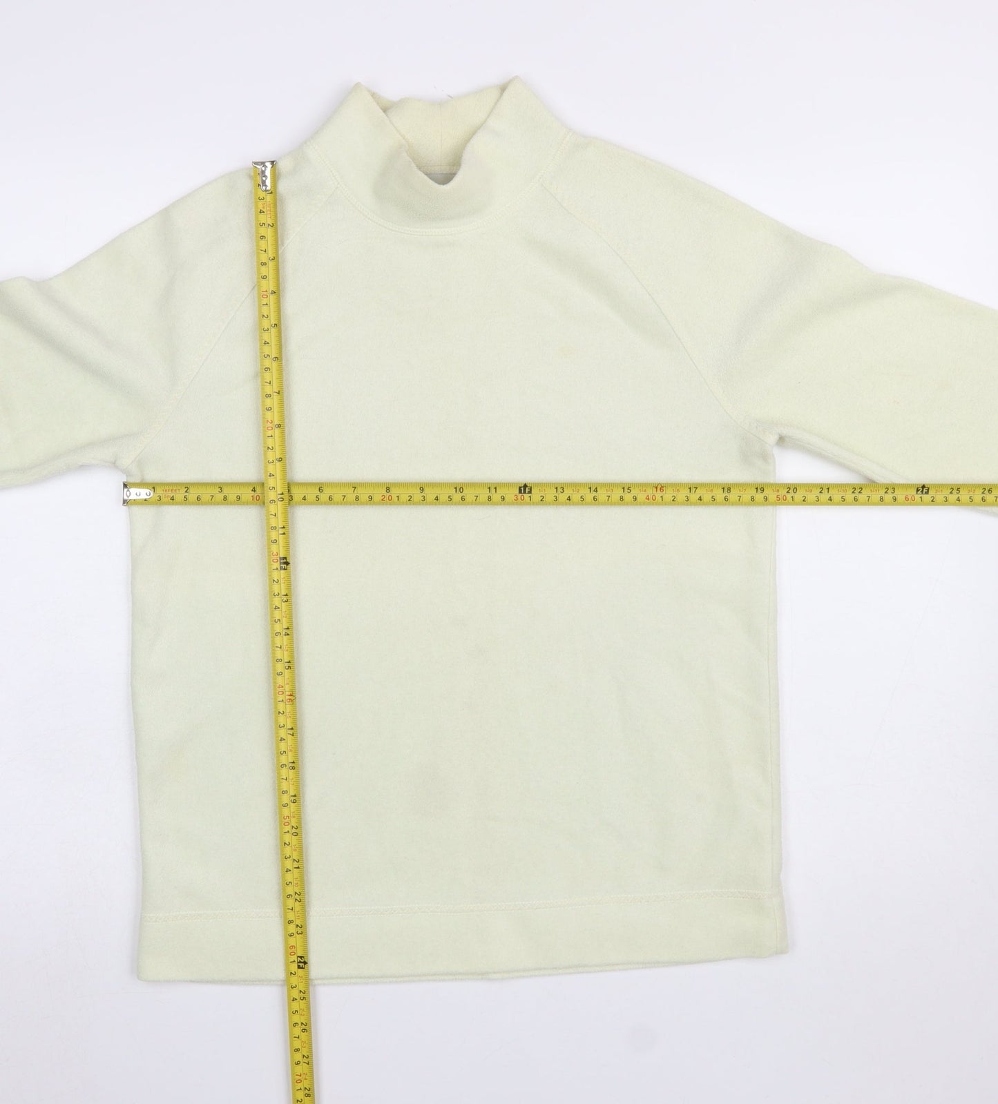 BHS Women’s Beige Mock Neck Long Sleeve Pullover Sweatshirt Size 12