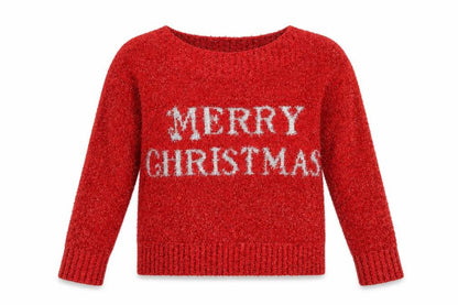 Next Women's Red S Christmas Glitter Jumper Pullover Crew Neck