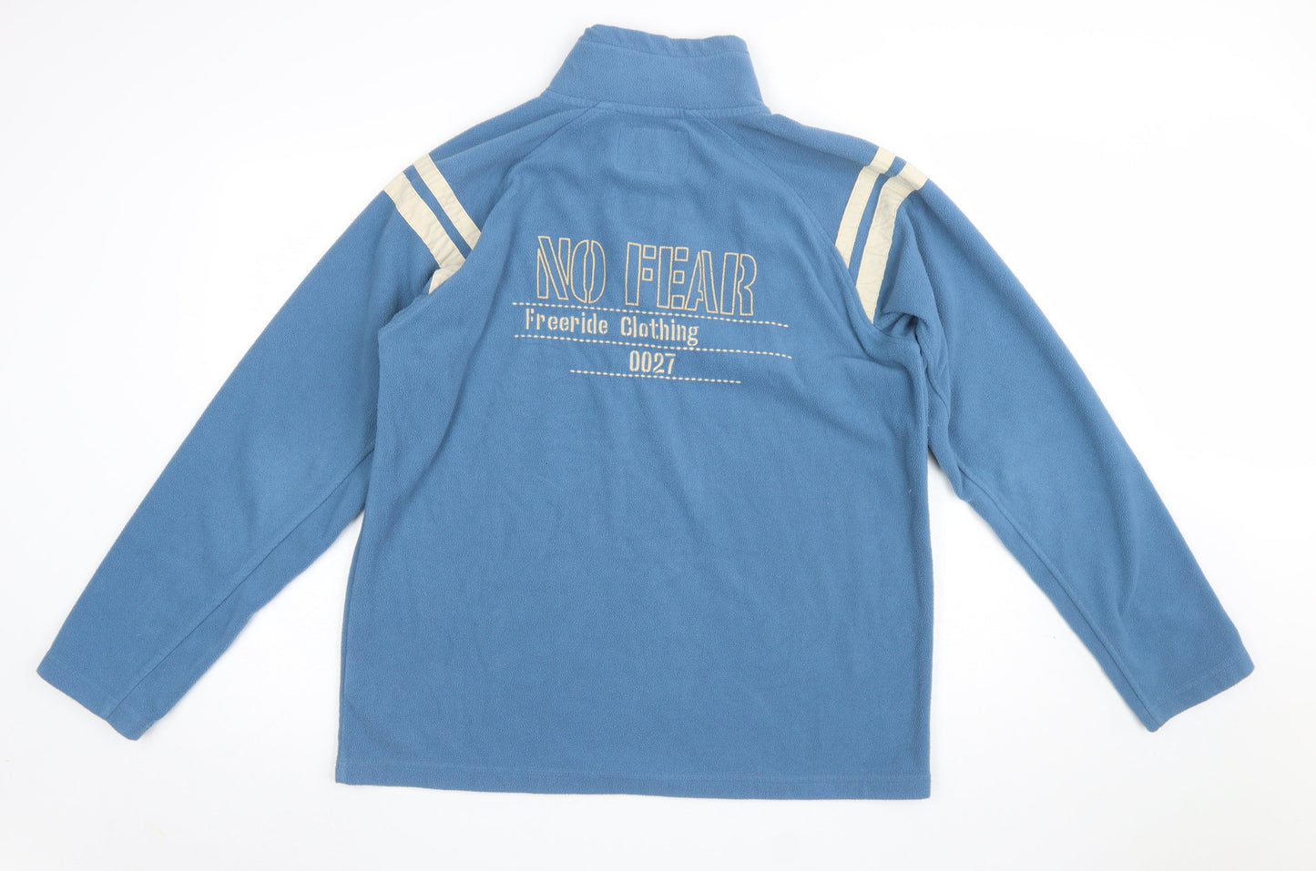 No Fear Men's Blue Fleece 1/2 Zip Pullover Sweatshirt L