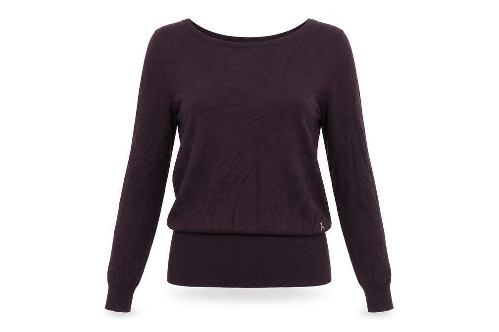 Patrizia Pepe Women's Purple Bow Pullover Jumper Size S Classic Fit