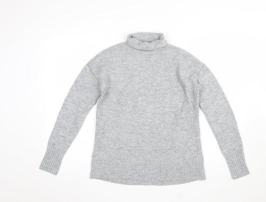 GAP Women's Grey Roll Neck Knit Jumper Size S