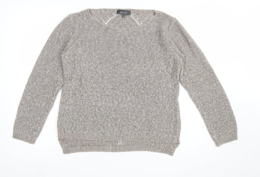 Marks and Spencer Per Una Beige Mohair Blend Women's Size 12 Knit Jumper