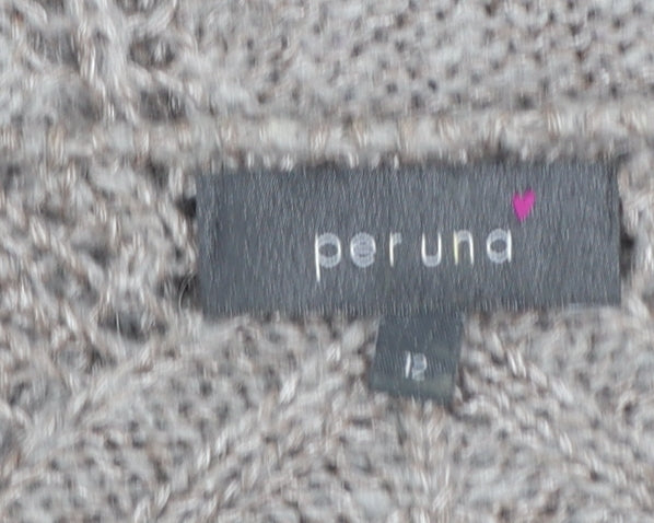 Marks and Spencer Per Una Beige Mohair Blend Women's Size 12 Knit Jumper