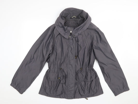 Debenhams Women’s Grey Hooded Anorak Jacket Size 14 Regular