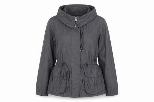 Debenhams Women’s Grey Hooded Anorak Jacket Size 14 Regular