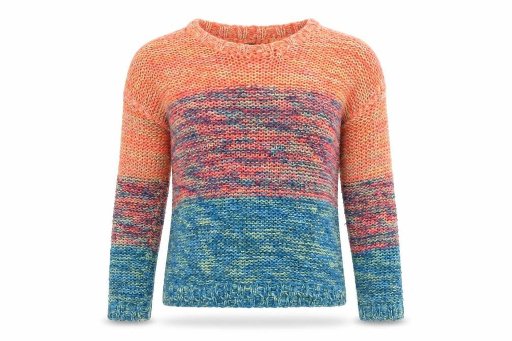 Topshop Women’s Multicoloured Chunky Knit Pullover Jumper Size 6