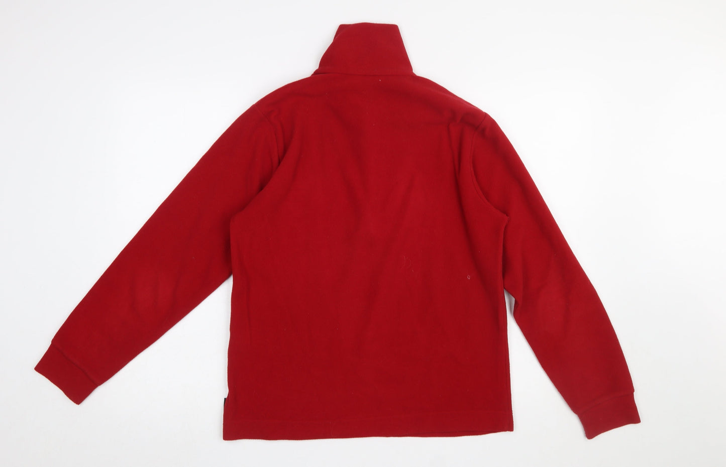 F.lli Campagnolo Men's Red Fleece 1/2 Zip Pullover Sweatshirt Size S