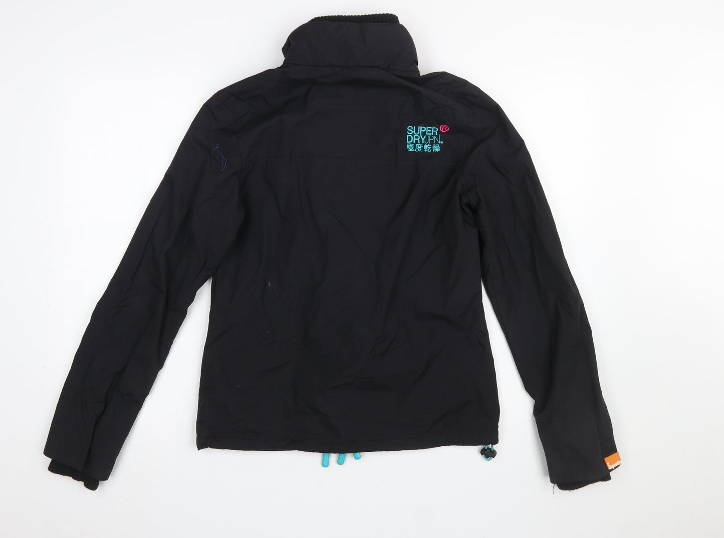 Superdry Men's Black Small Windbreaker Jacket Lightweight Outdoor
