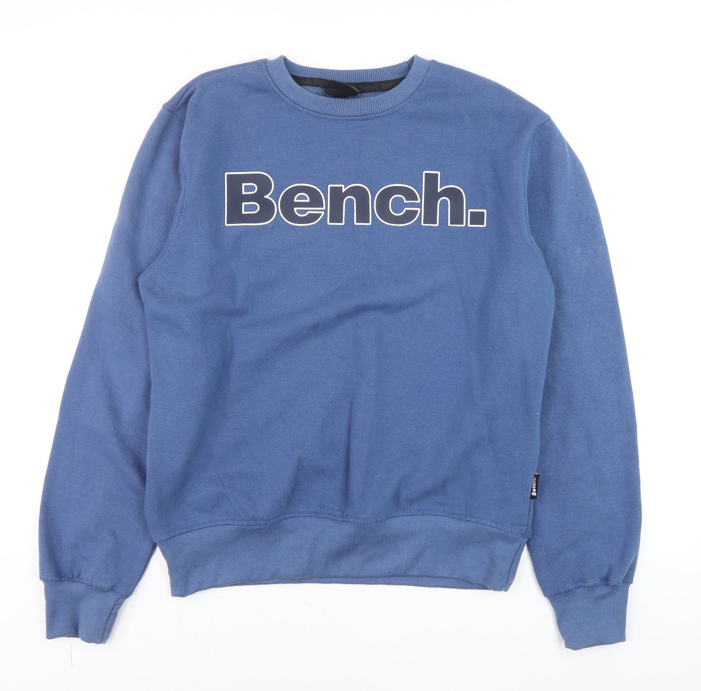 Bench Men's Blue Logo Crew Neck Sweatshirt Size M Regular Fit