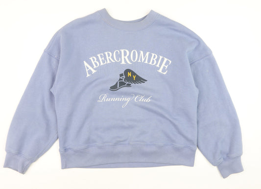 Abercrombie & Fitch Men’s Blue Running Club Sweatshirt Size M