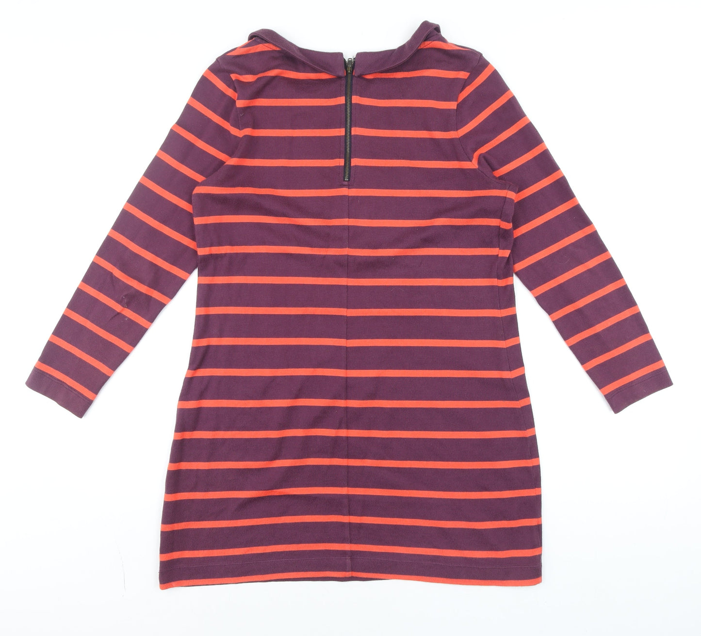 Boden Women’s Purple Striped Cotton Shift Dress Size 12P