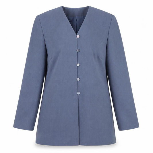 Marks & Spencer Women’s Blue Size 14 Petite Tailored Blazer Jacket