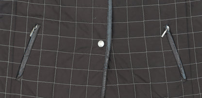 Basler Men’s Brown Quilted Check Waistcoat Size 40 Regular