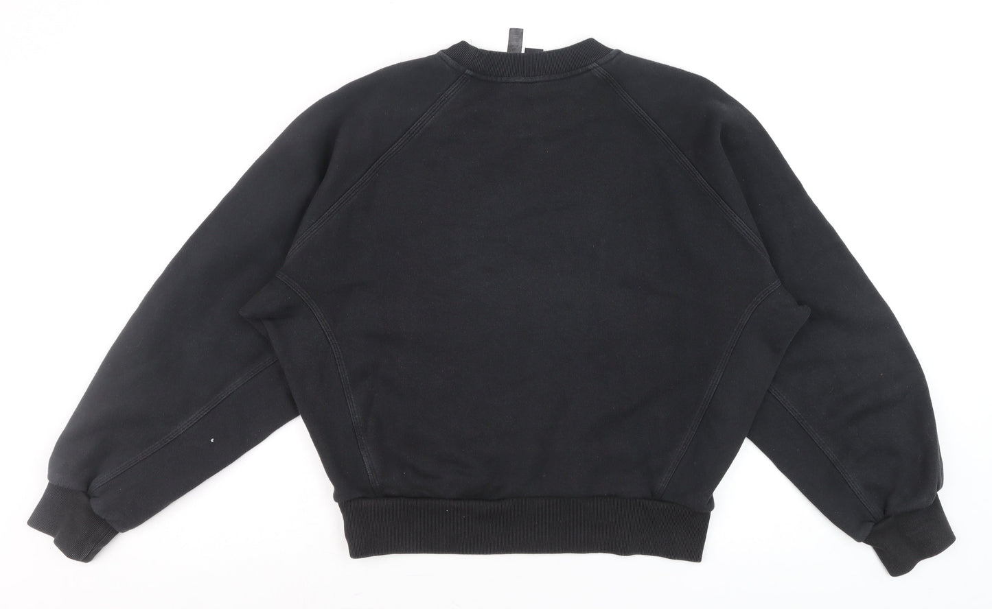 Adidas Mens Black L Pullover Crew Neck Fleece Sweatshirt