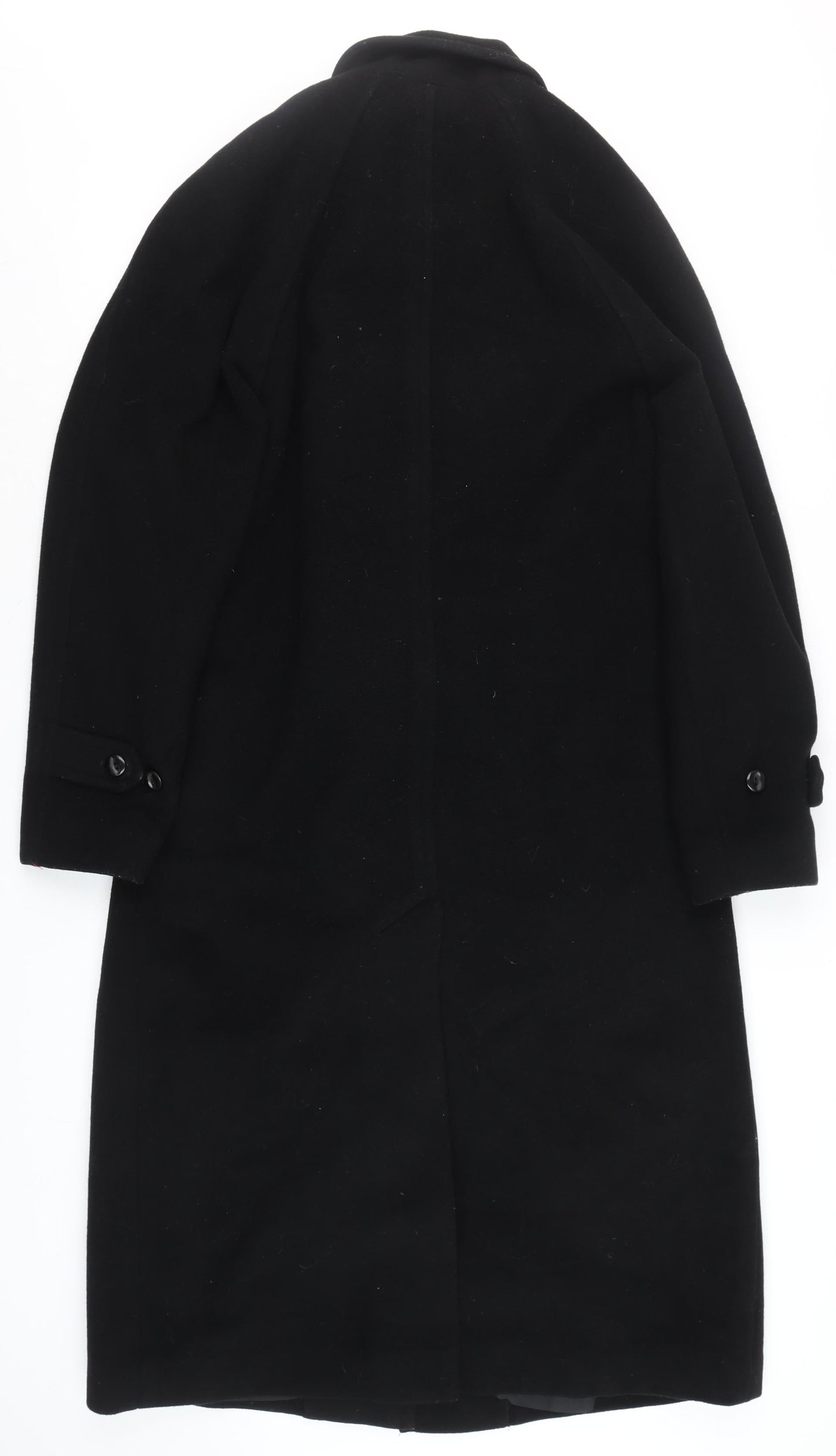 Admyra London Women's Black Wool Long Overcoat Size 16