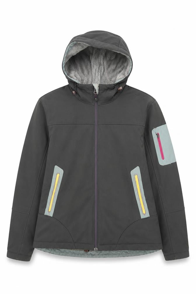 Eddie Bauer Men’s Black L Softshell Hooded Outdoor Jacket