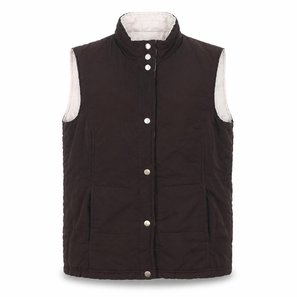 Bonmarché Mens Brown Reversible Quilted Waistcoat Size S