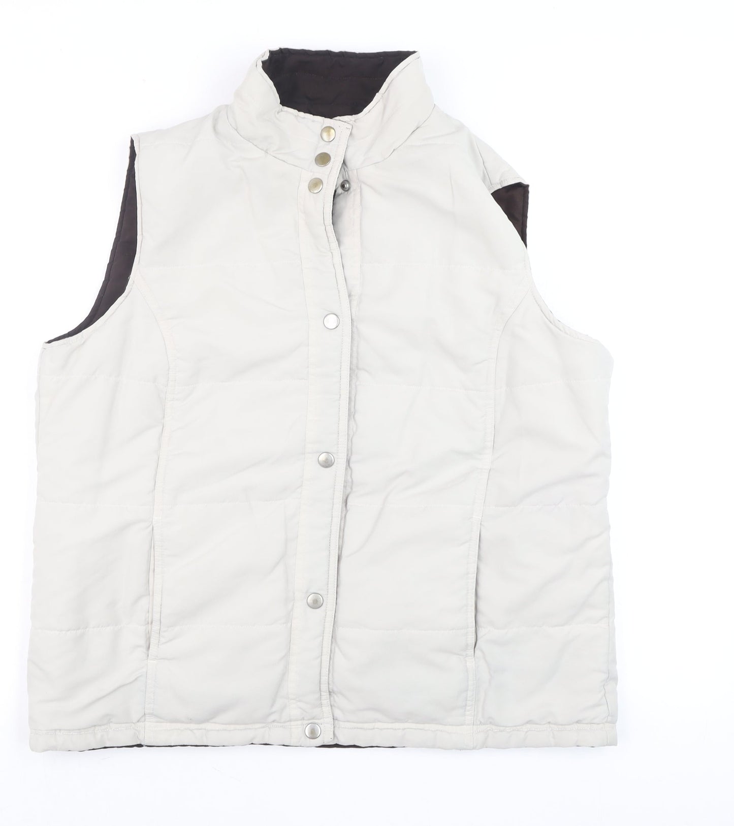 Bonmarché Mens Brown Reversible Quilted Waistcoat Size S