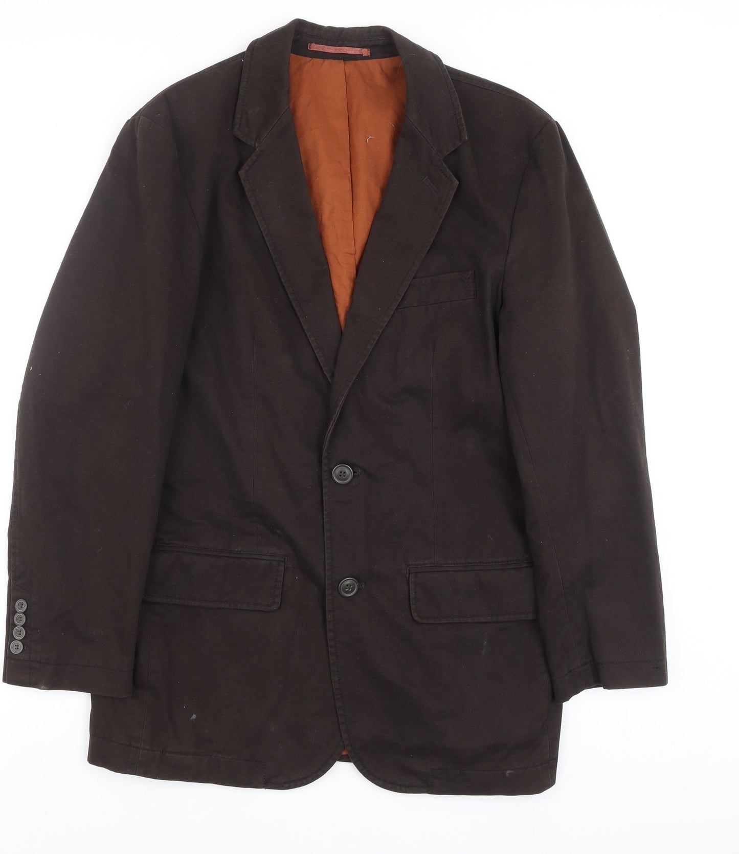Butler & Webb Mens Brown 38 Blazer Jacket Cotton Lined
