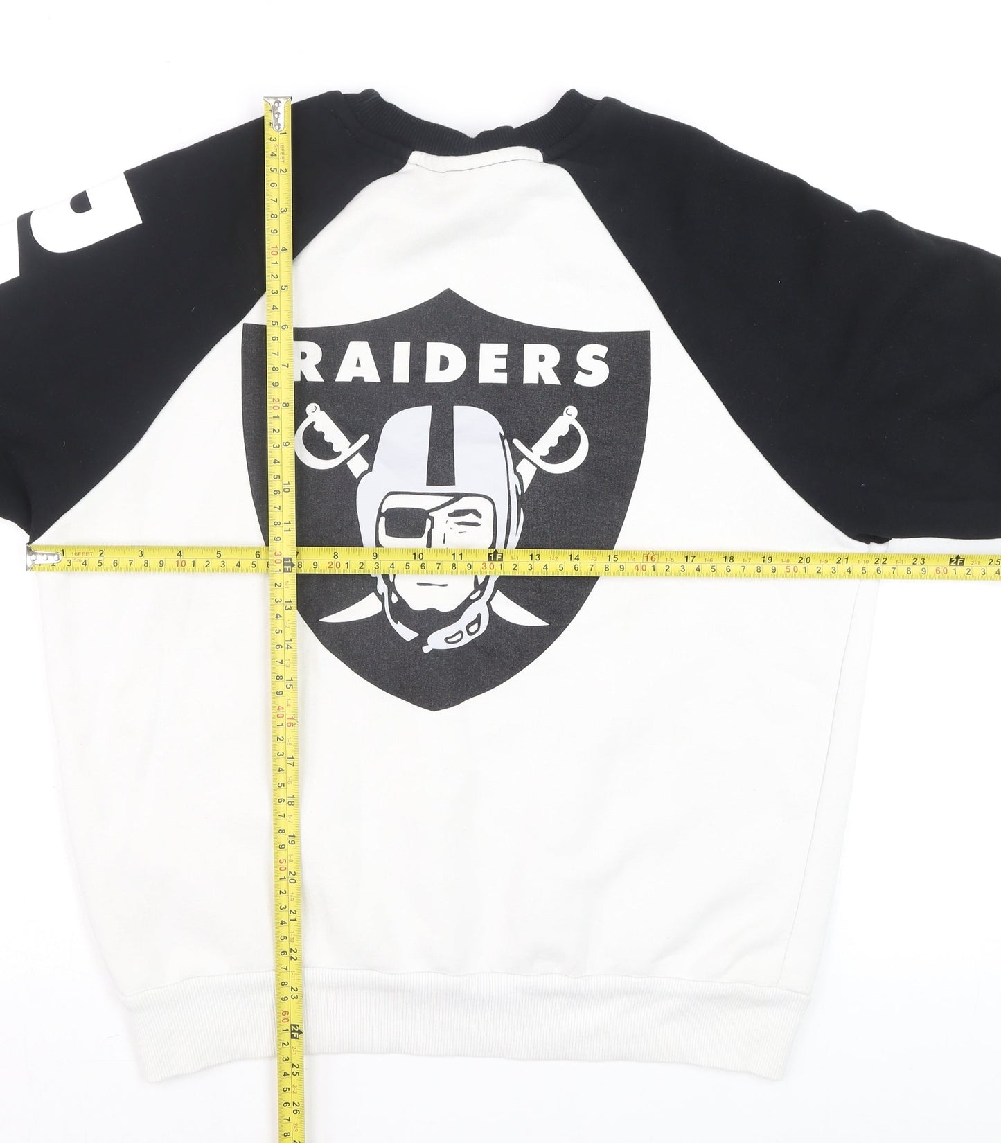 Primark NFL Raiders Men's Black White Small Pullover Sweatshirt