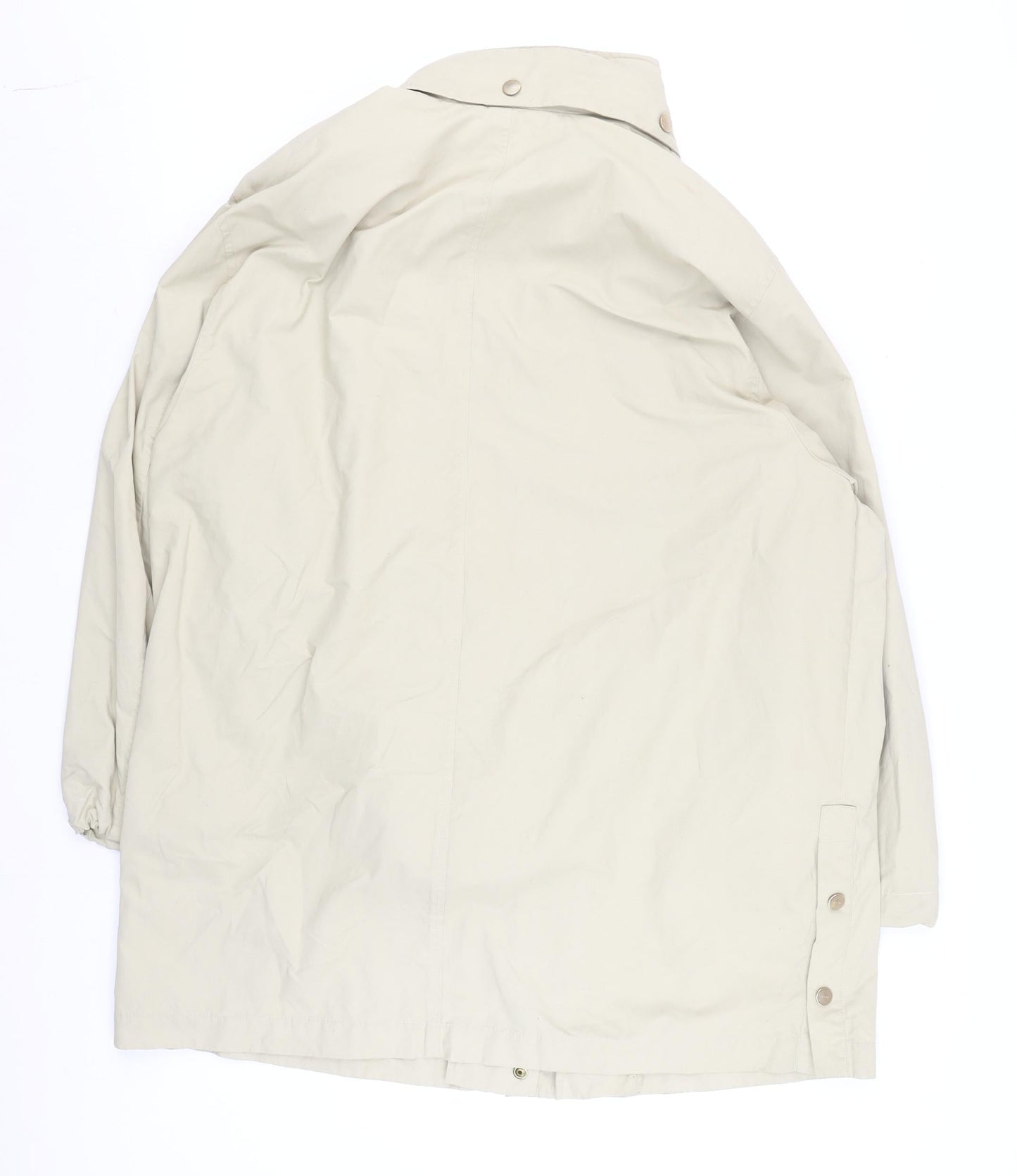 Basler Mens Beige Mid-Length Water Resistant Coat Size M