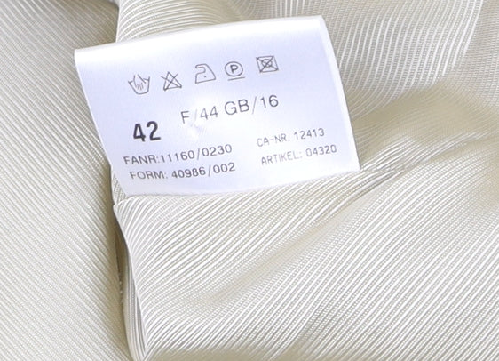 Basler Mens Beige Mid-Length Water Resistant Coat Size M