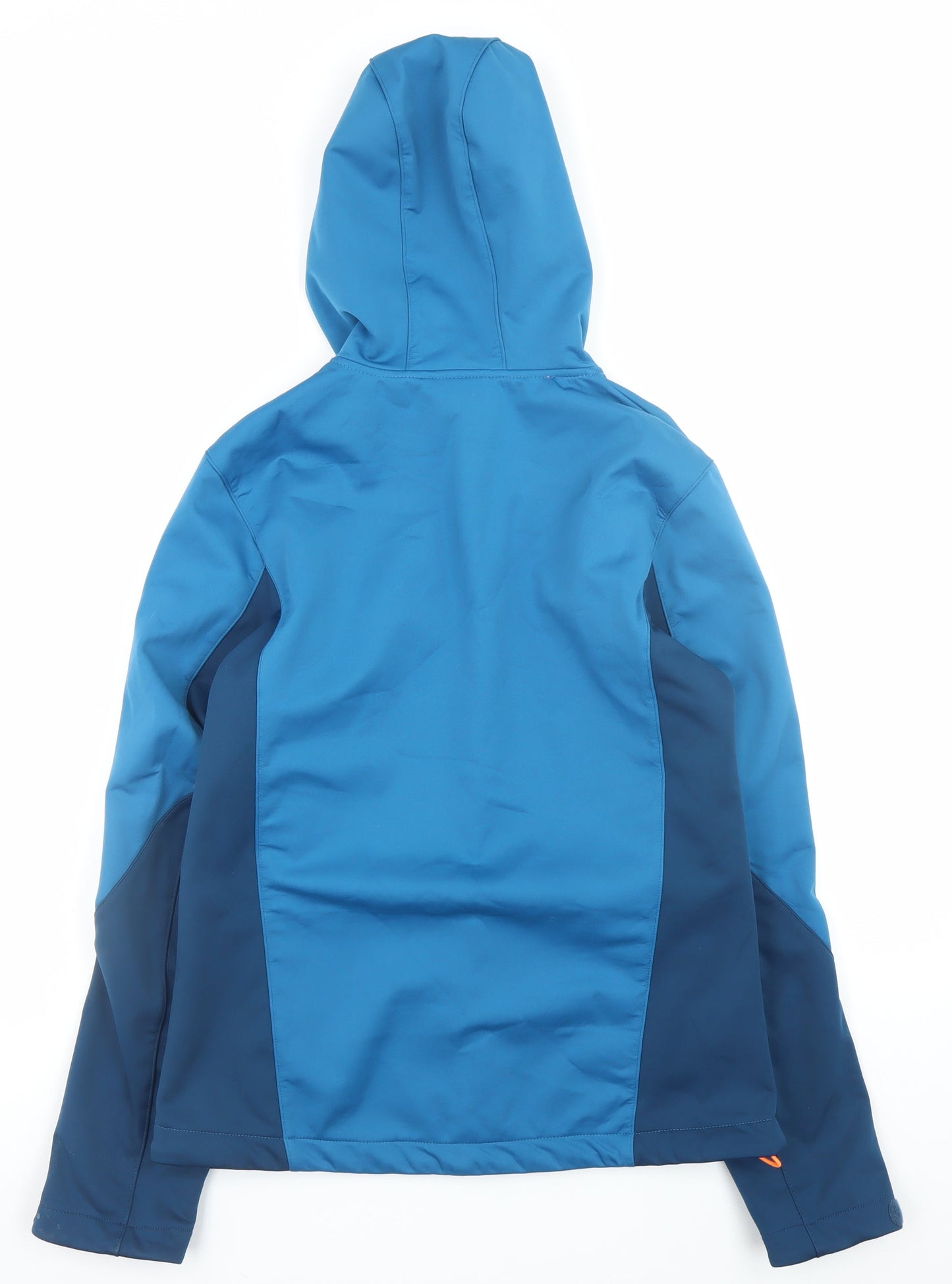 KOKUE Women Blue Softshell Hooded Jacket M Outdoor Windproof