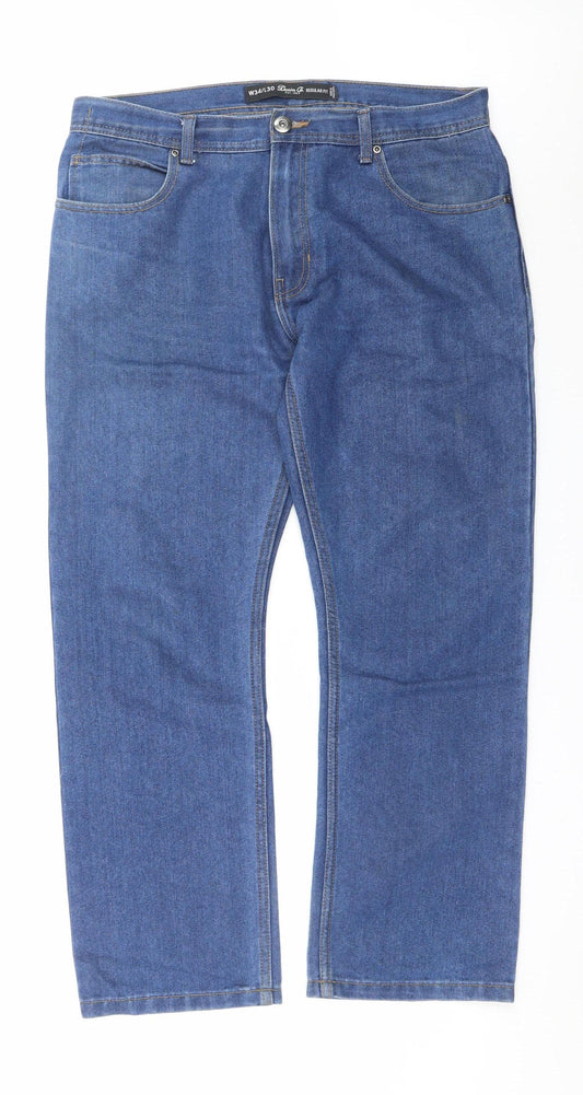 Denim Co Men's Blue Regular Fit Straight Jeans W34 L30