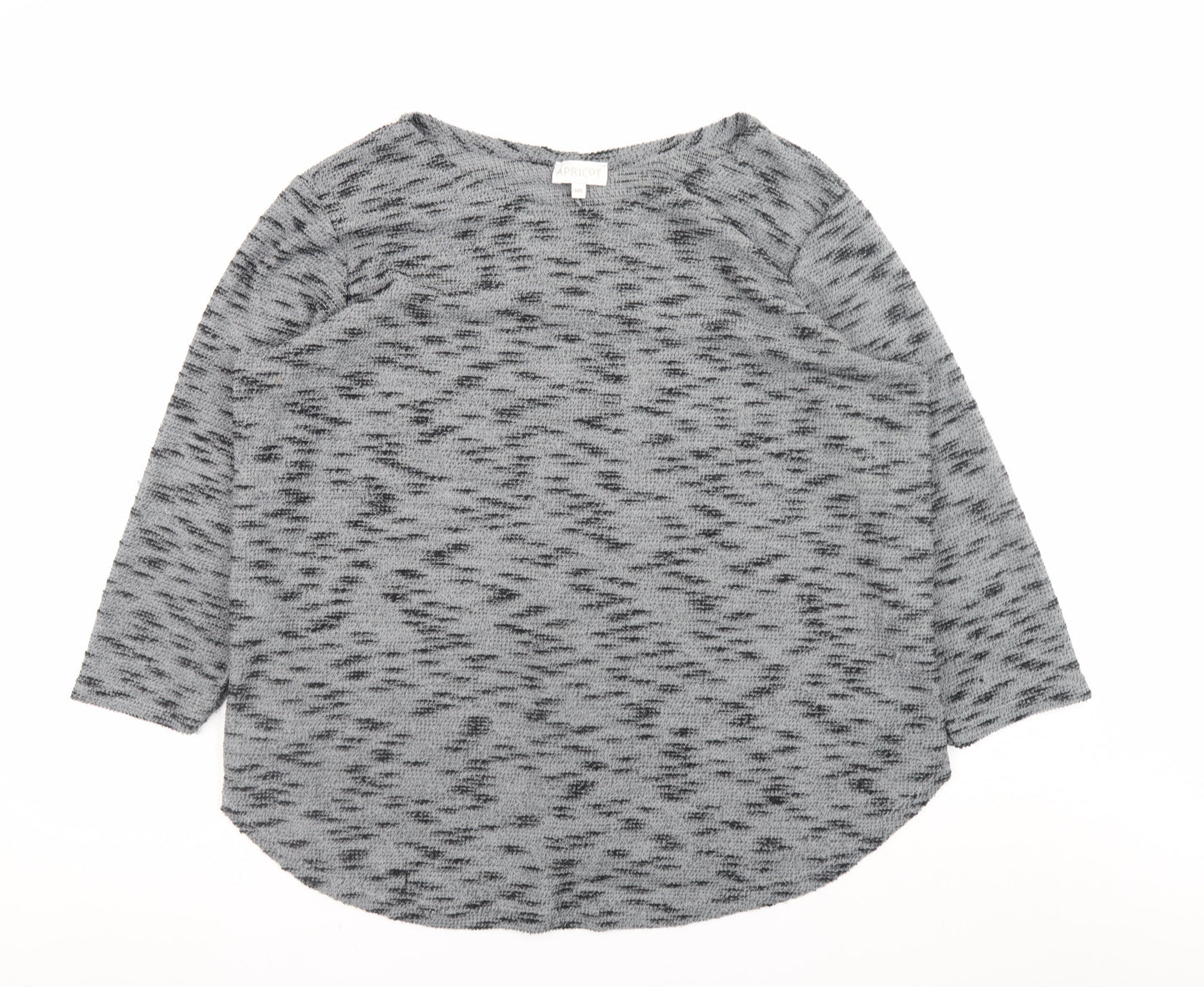 Apricot Women's Grey 3/4 Sleeve Pullover Knit Jumper M