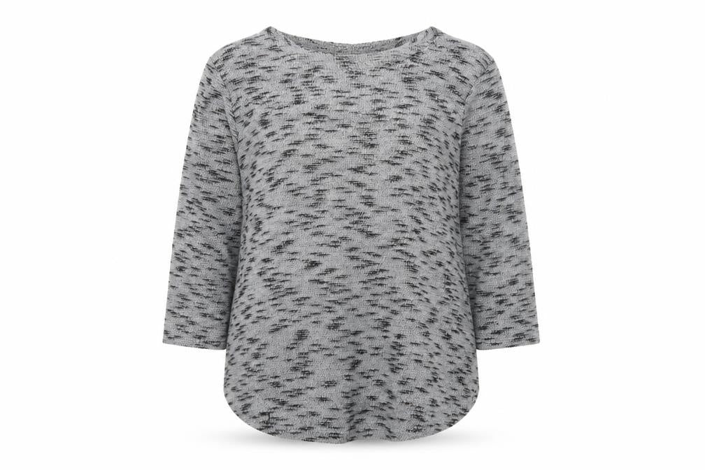 Apricot Women's Grey 3/4 Sleeve Pullover Knit Jumper M