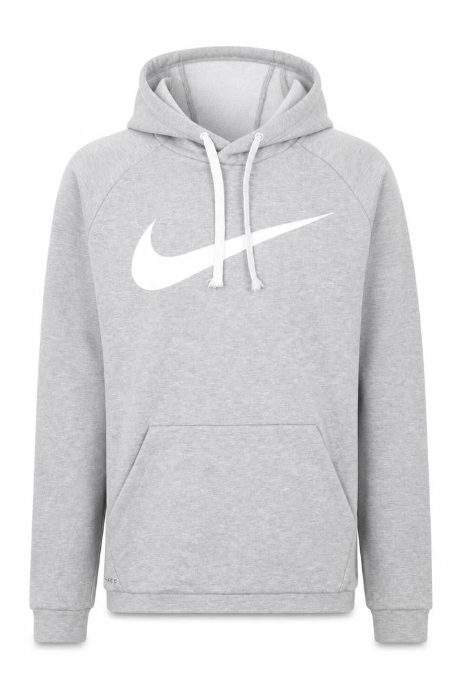 Nike Men's Grey Dri-FIT Pullover Hoodie S Regular Fit Sportswear