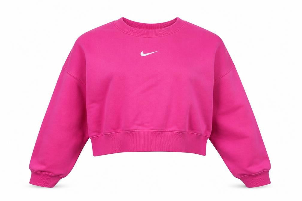 Nike Women’s Pink Crew Neck Pullover Sweatshirt XS Cotton Blend