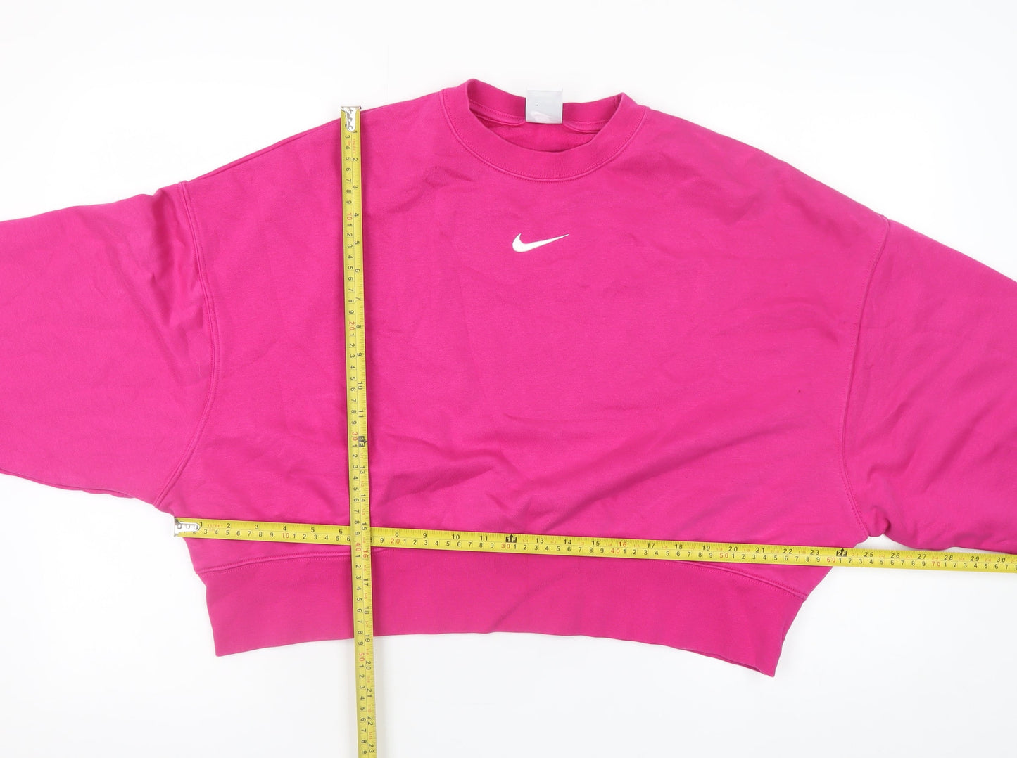 Nike Women’s Pink Crew Neck Pullover Sweatshirt XS Cotton Blend