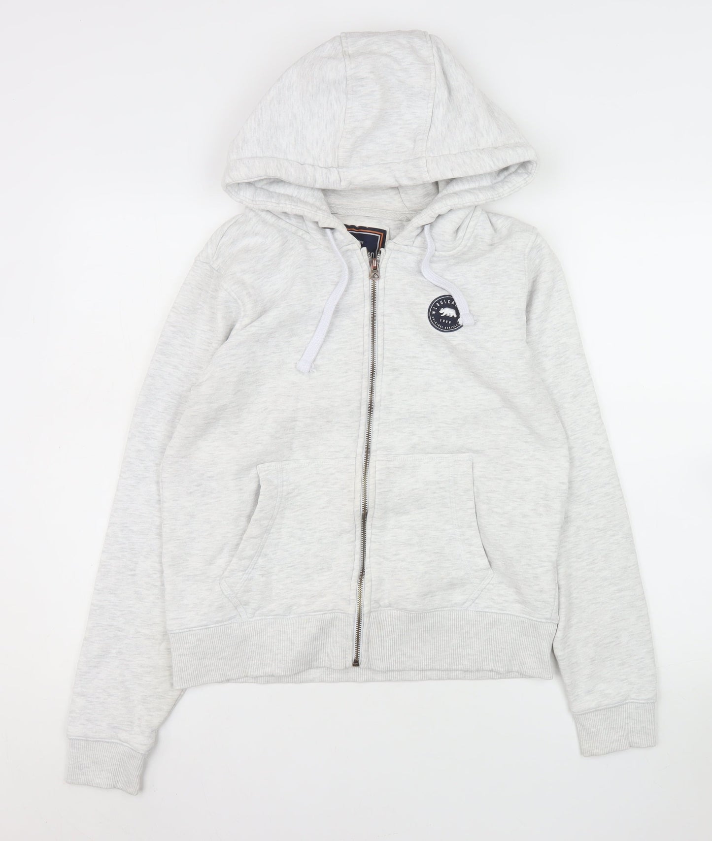 SoulCal & Co Women's Grey Zip Hoodie Jacket Size 12 Regular