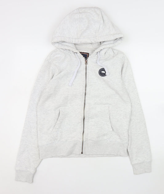 SoulCal & Co Women's Grey Zip Hoodie Jacket Size 12 Regular