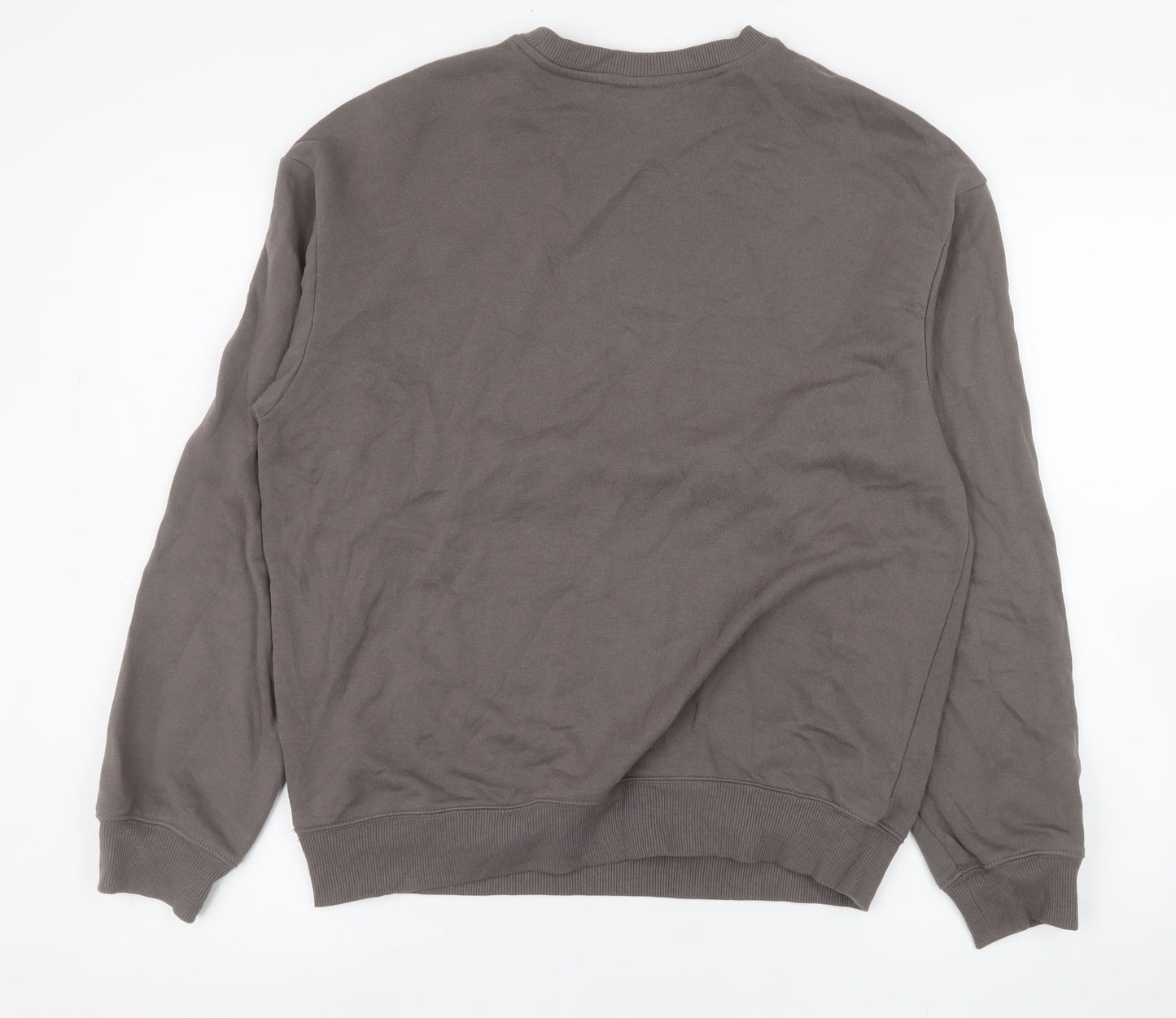 H&M Men’s Brown Loose Fit Crew Neck Sweatshirt Size S