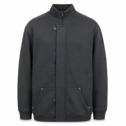 Espionage Men’s Grey 2XL Basic Jacket Full Zip Cotton Blend