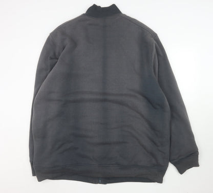 Espionage Men’s Grey 2XL Basic Jacket Full Zip Cotton Blend