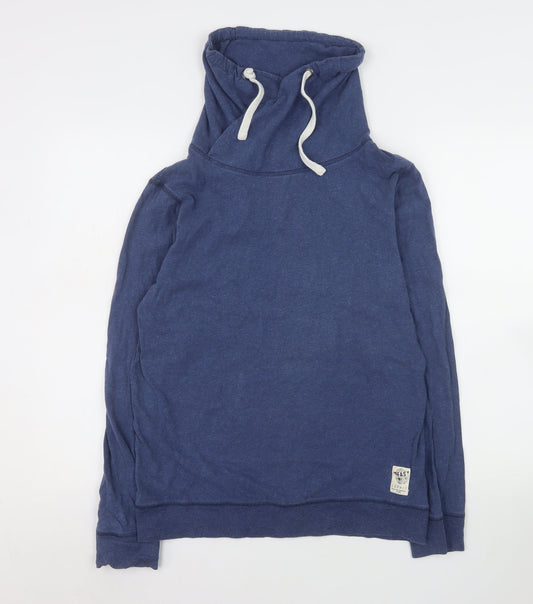 Esprit Men's Blue XL Pullover High Neck Hoodie