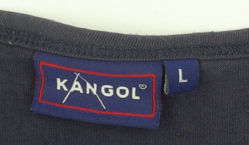 Kangol Men's Blue Short Sleeve Crew Neck T-Shirt Size L