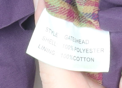 Arctic Storm Women's Purple Waterproof Hooded Rain Coat Size 12
